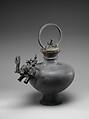 Lid with Seated Male Figure, Bronze, Pakistan (ancient region of Gandhara)