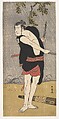 The Actor Ichikawa Komazō II in the Role of Ono Sadakurō, Katsukawa Shun'ei 勝川春英 Japanese, Woodblock print; ink and color on paper, Japan