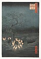 New Year's Eve Foxfires at the Changing Tree, Ōji, Utagawa Hiroshige Japanese, Woodblock print; ink and color on paper, Japan