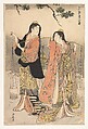 The Brine Maidens of Suma (Shiokumi, Suma), Torii Kiyonaga Japanese, Woodblock print; ink and color on paper, Japan