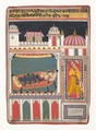 Lalit Ragini: Folio from a ragamala series (Garland of Musical Modes), Ink and opaque watercolor on paper, India (Madhya Pradesh, Malwa)
