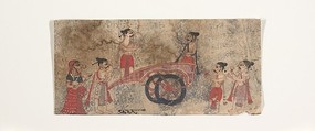 Disputations on a Chariot, Ink and opaque watercolor on paper, India
