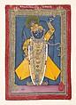 Krishna in the Form of Shri Nathji, Opaque watercolor and gold on paper, India (Rajasthan, Mewar, Nathdwara)