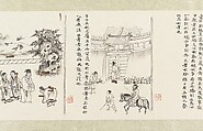The Classic of Filial Piety, Li Gonglin (Chinese, ca. 1041–1106), Handscroll; ink and color on silk, China