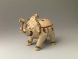 Ewer in the Form of an Elephant, Glazed pottery with incised and inlaid decoration, Vietnam