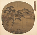 Illustration of Su Shi’s “Second Rhapsody on Red Cliff”, Unidentified artist , late 14th–early 15th century, Fan mounted as an album leaf; ink and color on silk, China