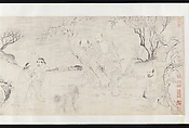 The Sixteen Luohans, Shitao (Zhu Ruoji) (Chinese, 1642–1707), Handscroll; ink on paper, China