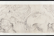 The Sixteen Luohans, Shitao (Zhu Ruoji) (Chinese, 1642–1707), Handscroll; ink on paper, China
