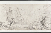 The Sixteen Luohans, Shitao (Zhu Ruoji) (Chinese, 1642–1707), Handscroll; ink on paper, China