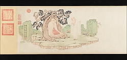 The Sixteen Luohans, Wu Bin (active ca. 1583–1626), Handscroll; ink and color on paper, China