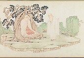 The Sixteen Luohans, Wu Bin (active ca. 1583–1626), Handscroll; ink and color on paper, China