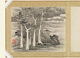 Landscapes and trees, Gong Xian (Chinese, 1619–1689), Album of twelve leaves; ink on paper, China