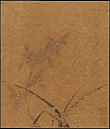 Orchids, Ma Lin (Chinese, ca. 1180– after 1256), Album leaf; ink and color on silk, China