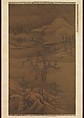 Crows in Old Trees, Luo Zhichuan (Chinese, active ca. 1300–30), Hanging scroll; ink and color on silk, China