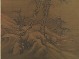 Crows in Old Trees, Luo Zhichuan (Chinese, active ca. 1300–30), Hanging scroll; ink and color on silk, China