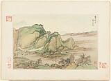 Landscapes after old masters, Wang Hui (Chinese, 1632–1717), Album of twelve leaves; ink and color on paper, China