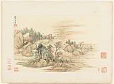 Landscapes after old masters, Wang Hui (Chinese, 1632–1717), Album of twelve leaves; ink and color on paper, China