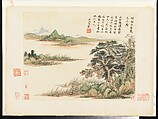 Landscapes after old masters, Wang Hui (Chinese, 1632–1717), Album of twelve leaves; ink and color on paper, China