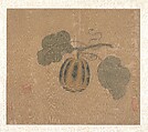 Squash, Unidentified artist, Album leaf; ink and color on silk, China