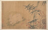 Rabbit, Unidentified artist, Album leaf; ink and color on silk, China