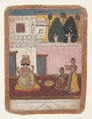 Khambavati Ragini:  Page from a Dispersed Ragamala Series (Garland of Musical Modes), Ink and opaque watercolor on paper, India (Rajasthan, Marwar)