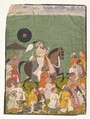 Maharana Jagat Singh II in Procession, Ink and opaque watercolor on paper, India (Rajasthan, Mewar)