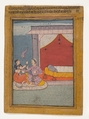 Bairadi Ragini: Folio from a ragamala series (Garland of Musical Modes), Ink and opaque watercolor on paper, India (Rajasthan, Bikaner)