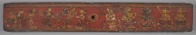 One of a Pair of Jain Manuscript Covers (Patli), Opaque watercolor on wood, India (Gujarat)