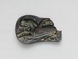 Plaque with a Winged Horse, Gilt bronze, North China