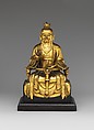 Daoist immortal Laozi, Chen Yanqing (active 15th century), Gilt brass; lost-wax cast, China