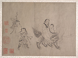 Procession of Arhats, Unidentified artist, Album of ten leaves; ink on silk, China