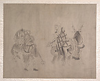 Procession of Arhats, Unidentified artist, Album of ten leaves; ink on silk, China