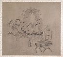 Procession of Arhats, Unidentified artist, Album of ten leaves; ink on silk, China