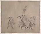 Procession of Arhats, Unidentified artist, Album of ten leaves; ink on silk, China
