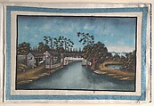 Album Containing Twelve Paintings of Scenes Along a River, Unidentified artist Chinese, 19th century, Album of twelve leaves; ink and color on pith paper, China