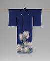 Kimono Ensemble with Chrysanthemums, Silk, metallic thread, Japan