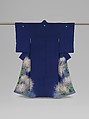 Kimono Ensemble with Chrysanthemums, Silk, metallic thread, Japan
