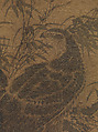 Two hawks in a thicket, Lin Liang (Chinese, ca. 1416–1480), Hanging scroll; ink and color on silk, China