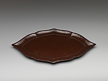 Lozenge-Shaped Tray
, Brown lacquer, China