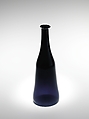 Wine Bottle, Glass in deep blue, Japan