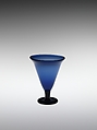 Small Wine Cup, Glass in deep blue, Japan