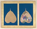 Luohans, Unidentified Artist, Album of eighteen leaves; ink and color on bodhi tree leaves, China