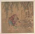 Ten Paintings of Luohans, Unidentified artist, Album of ten leaves; ink and color on silk, China