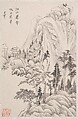 Landscapes after old masters, Dong Qichang (Chinese, 1555–1636), Album of eight leaves; ink on paper, China