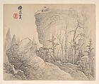 Landscapes after Ancient Masters, Mei Qing (Chinese, 1623–1697), Album of twelve paintings and one leaf of calligraphy; ink and color on paper, China