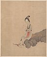Figures, flowers, and landscapes, leaves a–d by Chen Hongshou (Chinese, 1598/99–1652), Album of eleven leaves; ink and color on silk, China