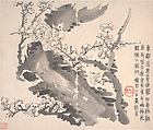 Plum blossoms, Jin Nong (Chinese, 1687–1773), Album of twelve leaves; ink on paper, China