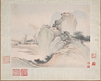 Landscapes Painted for Yuweng, Fan Qi (Chinese, 1616–after 1694), Album of eight leaves; ink and color on paper, China