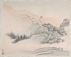 Landscapes Painted for Yuweng, Fan Qi (Chinese, 1616–after 1694), Album of eight leaves; ink and color on paper, China