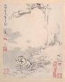 Landscape album, Bada Shanren (Zhu Da) (Chinese, 1626–1705), Album of twelve leaves; ink and color on paper, China